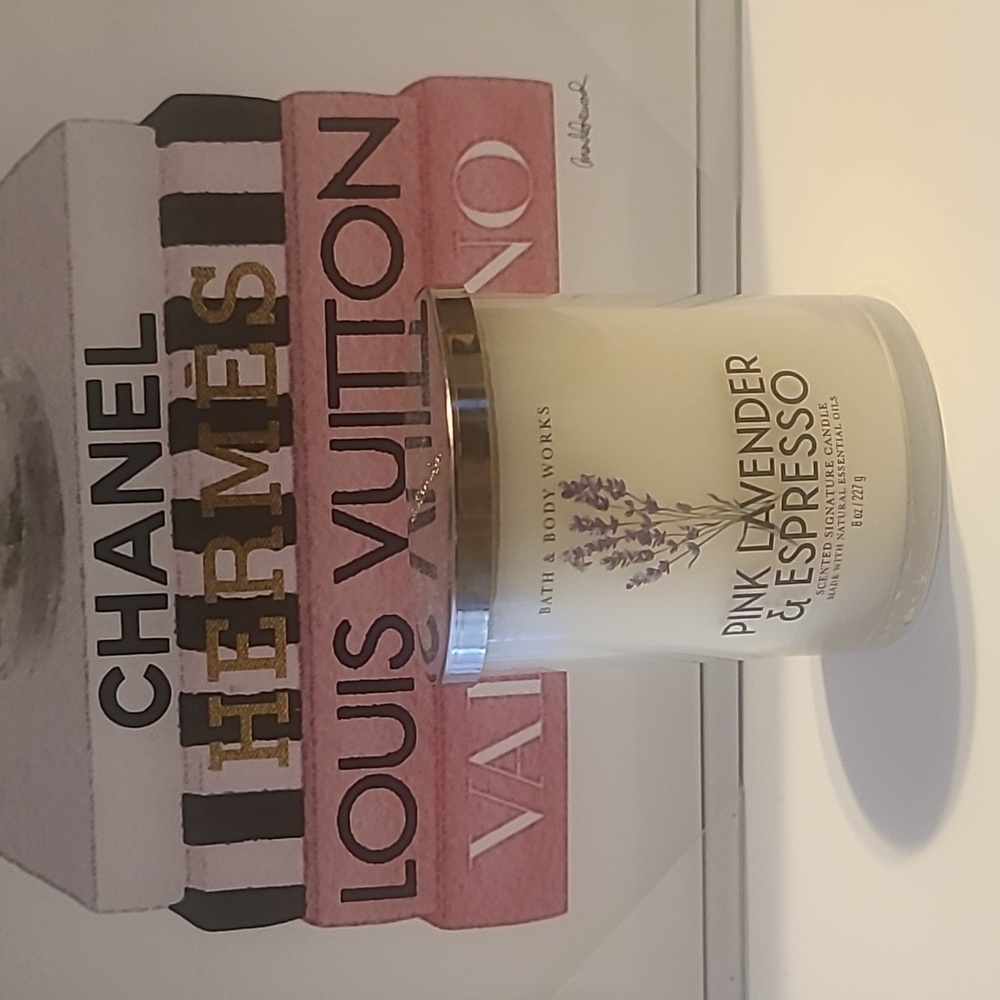 B&BW 1 wick Candle Pink Lavender And Expresso - Picture 2 of 2